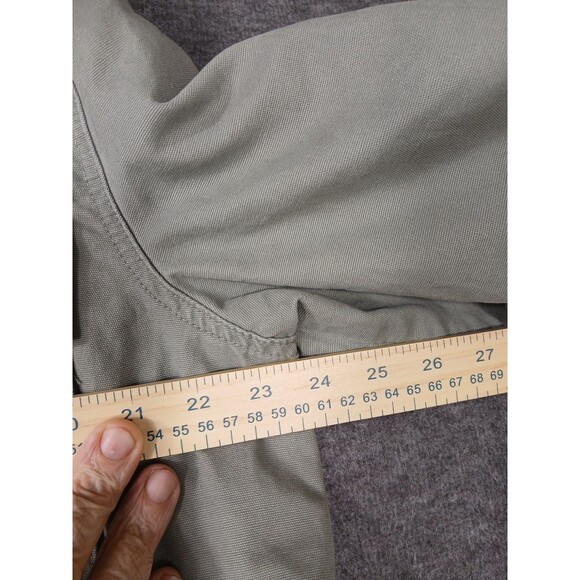 Kenzie Jeans Olive‎ Green Denim Snap Up Utility Jacket Size XL Style ENG02287X - Picture 9 of 13